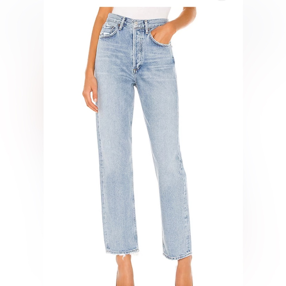 AGOLDE 90's Mid Rise Loose Fit in Snapshot. Size 25.